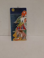 CERAMICZNY KAFEL OZDOBNY DO POWIESZENIA ITALY CAPRI VIETRI RĘCZNIE MALOWANY