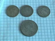 Lot monet II RP – Polonia: 2 złote (1932, 1933, 1934) oraz 5 złotych 1934