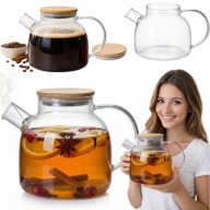 DZBANEK DO PARZENIA HERBATY SZKLANY 1,5L DO KAWY Z ZAPARZACZEM ZAPARZACZ