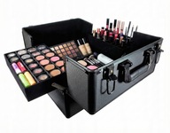 KUFEREK KOSMETYCZNY WALIZKA NA LAMPĘ LAKIERY FREZARKĘ CZARNY DUŻY