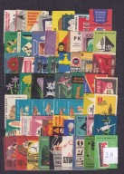 Polska, lata 50/60/70-te etykiety zapałczane, mix /Nieb,28/