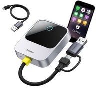 BASEUS BEZPRZEWODOWY ADAPTER DO APPLE CARPLAY iPHONE iOS USB-C USB-A MINI