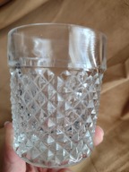 Szklanki do whisky lata 70-te 2 szt. wzór w ćwieki