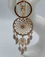 Błyszczący brelok łapacz snów –kryształki zawieszka do kluczy torebki