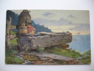 ZAGINIONY ŚWIAT STARA STUDNIA ŹRÓDEŁKO przedwojenna POCZTÓWKA