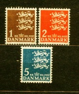 DANIA** Herb państwa, trzy lwy Mi 289-91