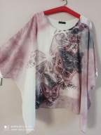 LARA FABIO TUNIKA swobodna MOTYLE dżety 40