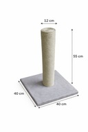 Drapak dla kota gruby słupek fi 120 sizal 6mm