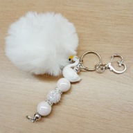 Brelok do kluczy Łabędź zawieszka plusz 6423 Oliwia Kurowska, Kuba Kurowski