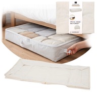 Torba do przechowywania pod łóżko DUŻA 100x45x20 cm Beż zamek pokrowiec XL