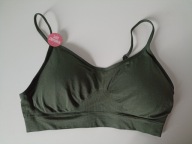 Śliczny biustonosz modelujący elastyczny khaki SECRET POSSESSIONS L