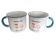 Kubek porcelanowy 400 ml Smacznej kawusi!