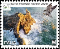 Włochy 2024 Znaczek 4685 ** park narodowy ptaki orzeł kościół