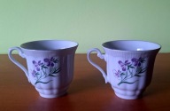 Porcelana Stołowa Wałbrzych - Filiżanki, motyw w kwiatki