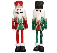 Dziadek do orzechów żołnierz 58cm teleskopowe nogi 2 sztuki para figurka