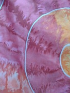 Apaszka ręcznie barwiona JEDWAB 75x75