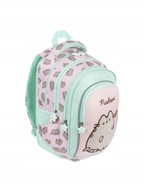 PLECAK SZKOLNY WIELOKOMOROWY MŁODZIEŻOWY TORNISTER MASKOTKA PUSHEEN RÓŻOWY