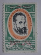Rumunia - Michał Anioł - Mi. 3291 nadruk kasowany