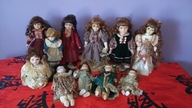 LALKI PORCELANOWE STARE 11 SZTUK LALKA PORCELANOWA