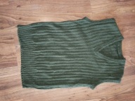 Kamizelka damska wełniana khaki 42