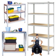 REGAŁ METALOWY DO GARAŻU SPIŻARNI OCYNK METALOWY 180X90X40 WCISKANY 875KG