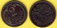 AUSTRIA 2 Heller 1904 r.