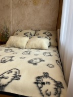 Komplet 100% wełna owcza Merino (155x200cm)