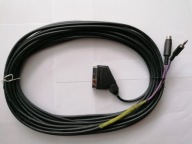 Kabel wtyk Euro-wtyk jack 3,5 stereo + SVHS, 15m