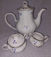 Serwis kawowy porcelana Karolina sygnowany