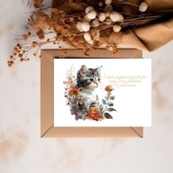 KARTKA OKOLICZNOŚCIOWA, URODZINOWA, DZIEŃ MAMY - KOT I TY