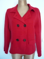ZARRRA MARYNARKA czerwona WELNA 100% 42 44
