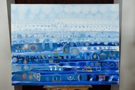 Jolanda Jeklin " Wiara" olej na płótnie 120 x 90