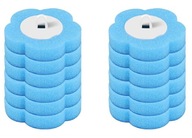 WYMIENNE WKŁADY DO SZCZOTKI DO WC JEDNORAZOWEJ 12 SZTUK ANTYBAKTERYJNE