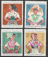 NIEMCY DDR NRD - ŁUŻYCKIE STROJE LUDOWE - CZYSTE **