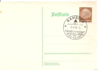 TRZECIA RZESZA -postkarte -BAMBERG -znaczek stempel 1939 rok