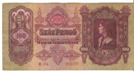 Węgry 100 Pengo 1930 E294 Królestwo Węgier Nikolas Horty