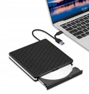 CZARNY ZEWNĘTRZNY NAPĘD DVD Amicool BT686 USB-A USB-C 3.0