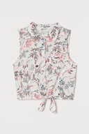 Bluzka z wiązaniem u dołu H&M r.158