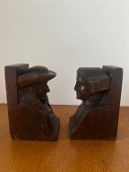 Drewniane podpórki do książek – styl zakopiański / góralski – ręczna rzeźba