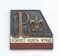 ODZNAKA HARCERSKA - RAJD OKOLICZNOŚCIOWY - POCHÓWEK "NURTA"