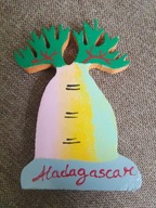 MADAGASKAR MAGNES NA LODÓWKĘ BAOBAB ORYGINAŁ DREWNO AFRYKA