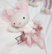 Lalka tilda szmacianka przytulanka Myszka 38 cm rękodzieło handmade