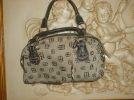 TOREBKA TOMMY HILFIGER-TKANINA PLUS SKÓRA NATURALNA.