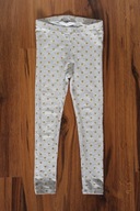 legginsy H&M 104 110 wąskie szary melanż złoty