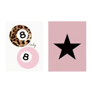 Zestaw Plakatów Minimalistycznych „Lucky Star” - (2 szt.)