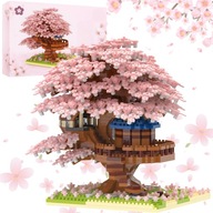 KLOCKI KONSTRUKCYJNE DRZEWKO BONSAI KWIAT WIŚNI RÓŻOWE ZESTAW 2151 EL.