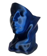 nowoczesna Doniczka z podstawką Kobieta połyskująca granatowo czarna 12,5cm