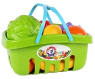 Zestaw kuchenny dla dzieci w koszyku z warzywami