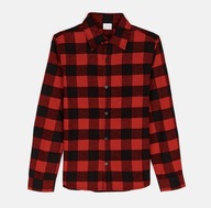 Bawełniana koszula w kratkę czerwono-czarną – chłopiec – 110 / ok. 5 lat