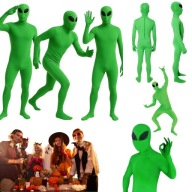 KOSTIUM STROJ PRZEBRANIE NA IMPREZE HALLOWEEN UFO KOSMITA UFOLUDEK S / M